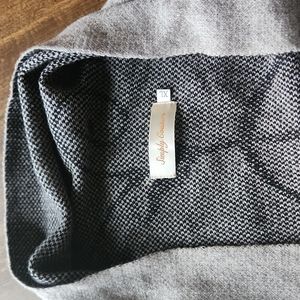 Simply Couture Gray/Black Wrap Sweater